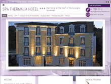 Tablet Screenshot of hotel-spa-thermalia.com